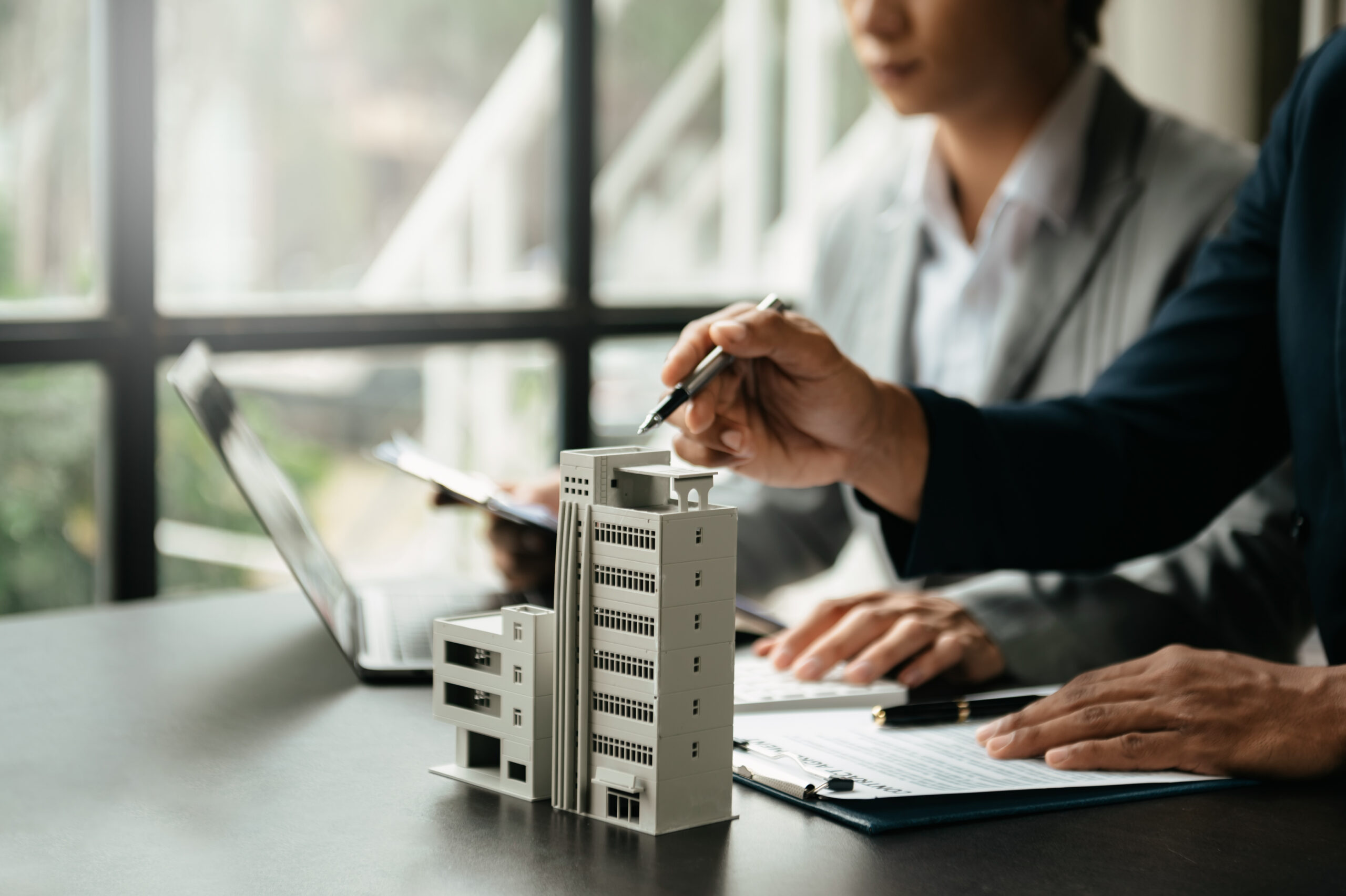 Customers who choose to buy a condominium room and a bank approve a loan for their purchase. Condominium and house loan interest rate from bank concept